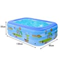 Miniatyrbillede 2 af 6: OBOSOE oppustelig pool / swimmingpool for børn / for børn og familier - rektangulær