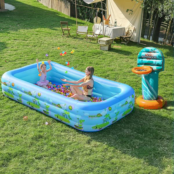 OBOSOE oppustelig pool / swimmingpool for børn / for børn og familier - rektangulær