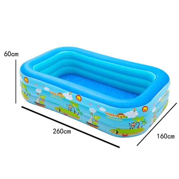 OBOSOE oppustelig pool / swimmingpool for børn / for børn og familier - rektangulær