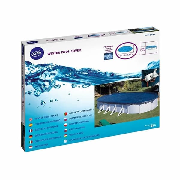Pool Cover Gre Blå Svart