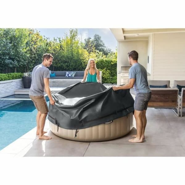 Swimmingpool Cover Intex Grå 2,36 x 0,71 m