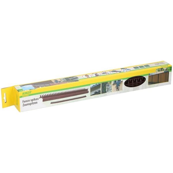 Spikar för staket - KINZO - Förpackning med 10 stycken - Vit - Plast - 17 x 45 x 490 mm