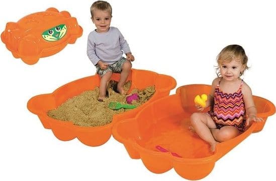 Sandbox - swimming pool (2 parts) crab-shaped, plastic 96 x 68 x 18 cm