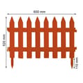 Miniatyrbild 2 av 2: Terrakotta plast trädgårdsstaket 3,5m - PROSPERPLAST - Garden Classic - IPŁSU2-R624