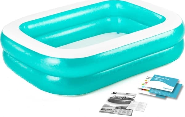 Bestway 54005, Oppblåsbart basseng, 450 l, 6 år, Vinyl, Blå, Hvit