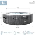 Miniatyrbillede 4 af 6: Oppustelige Spa Intex Purespa Greywood Deluxe 28440EX 220-240 V 4 steder 1741 l/h