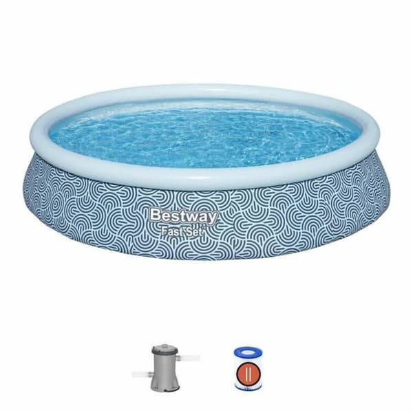 oppblåstbart basseng Bestway Blå 396 x 84 cm