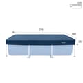 Miniatyrbillede 5 af 7: Swimmingpool Cover Intex Marineblå 260 x 30 x 160 cm Rektangulær (6 enheder)