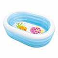 Miniatyrbillede 2 af 4: Oppustelig Pool til Børn Intex Oval Blå Hvid 230 L 163 x 46 x 107 cm (6 enheder)