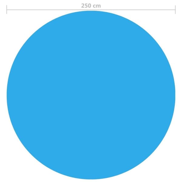 vidaXL Värmeduk pool PE 250 cm blå