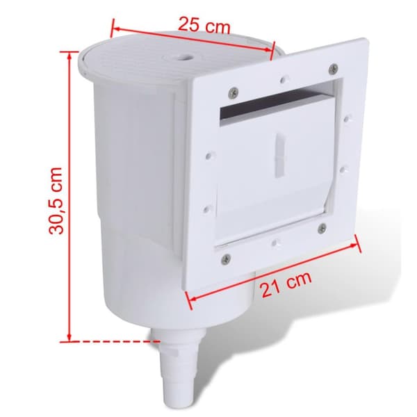 vidaXL Bassengskimmersett 8 deler 21x25x30,5 cm