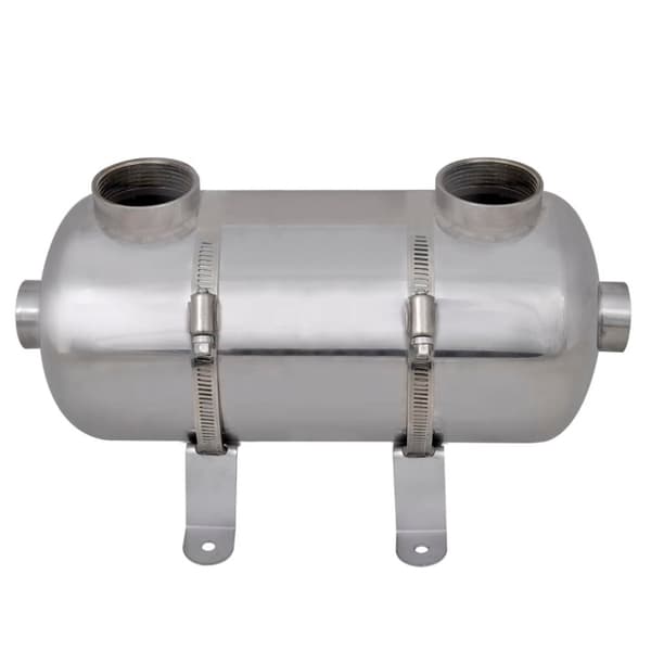 vidaXL Poolvärmeväxlare 355 x 134 mm 40 kW