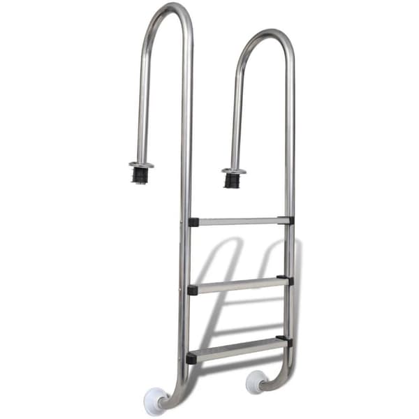 vidaXL bassinstige 3 trin rustfrit stål 304 120 cm