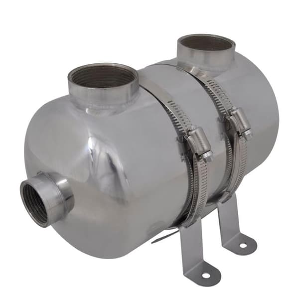 vidaXL varmeveksler til pool 292 x 134 mm 28 kW