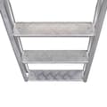 Miniatyrbilde 4 av 5: vidaXL 4-stegs brygge-/bassengstige aluminium 167 cm