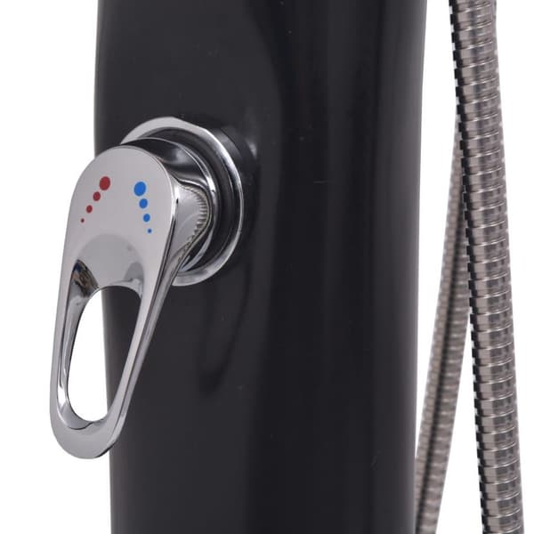 vidaXL solopvarmet bruser 8 l PVC stål