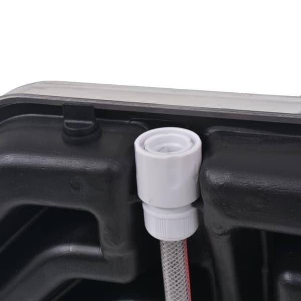 vidaXL Soloppvarmet dusj 20 L Aluminium HDPE