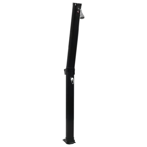 vidaXL solopvarmet bruser foldbar 214 cm 23 l sort