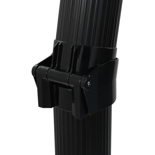 vidaXL Hopfällbar soldusch svart 214 cm 23 L