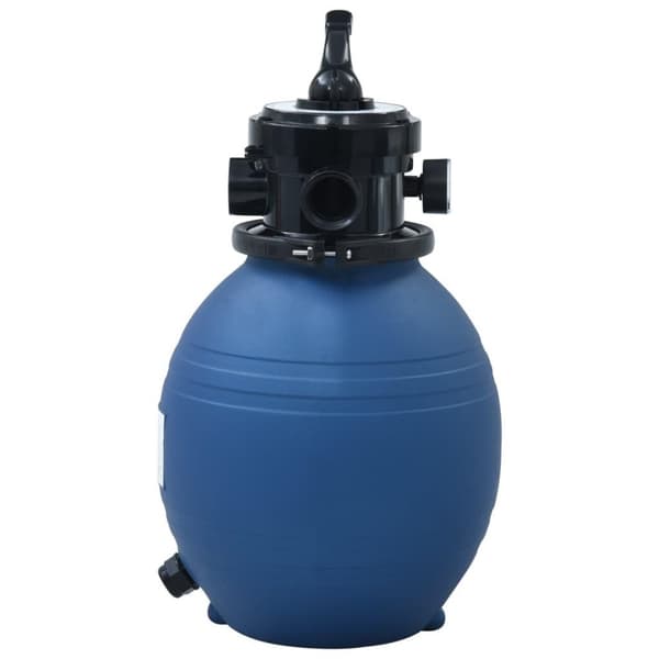 vidaXL Sandfilter for basseng med ventil i 4 stillinger blå 300 mm
