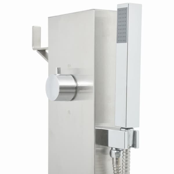 vidaXL Hagesdusjkran 110 cm rustfritt stål