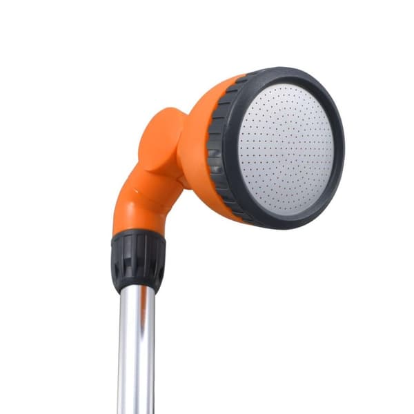 vidaXL Trädgårdsdusch med stativ 221 cm aluminium