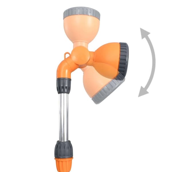vidaXL Trädgårdsdusch med stativ 221 cm aluminium