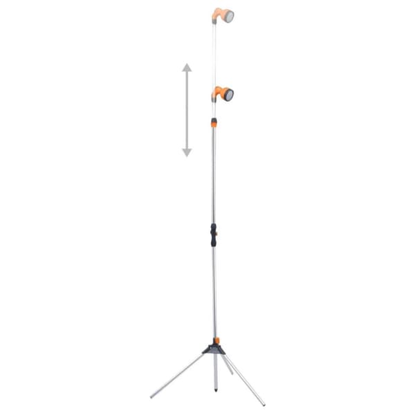 vidaXL Puutarhasuihku kolmijalalla 221 cm alumiini