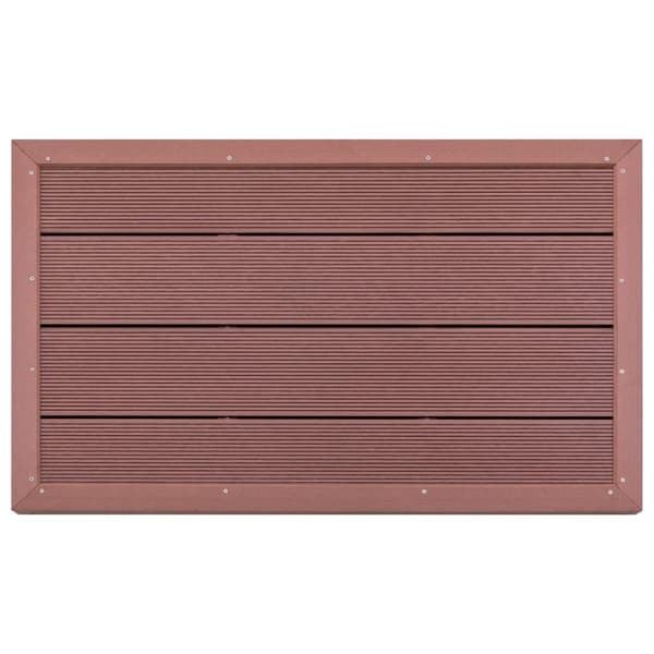 vidaXL Lattiaelementti aurinkokäyttöiselle suihkulle 101x63x5,5 cm WPC