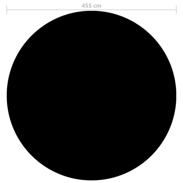 vidaXL Uima-altaan suoja musta 455 cm PE