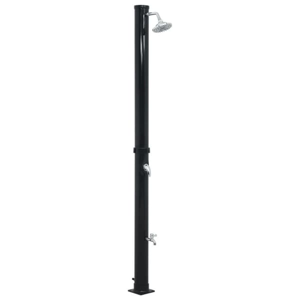 vidaXL Aurinkovoimasuihku 220 cm 20 l musta