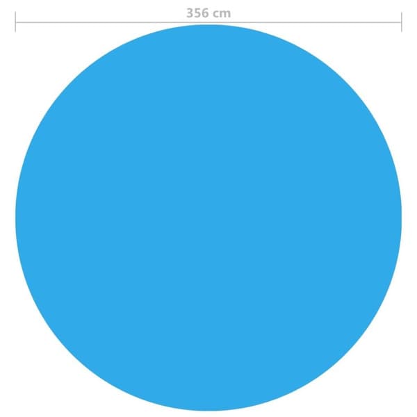 vidaXL Bassengtrekk blå 356 cm PE