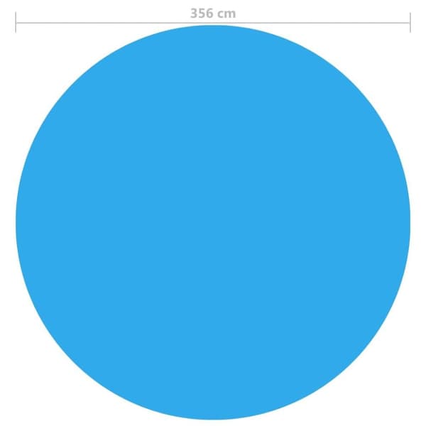 vidaXL Bassengtrekk blå 356 cm PE