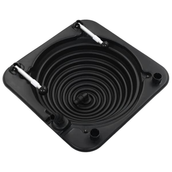 vidaXL Aurinkovoima uima-altaan lämmitin 75x75x36 cm HDPE alumiini