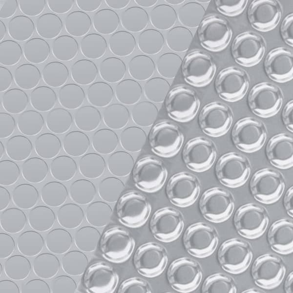 vidaXL Rektangulärt poolskydd 800x500 cm PE silver