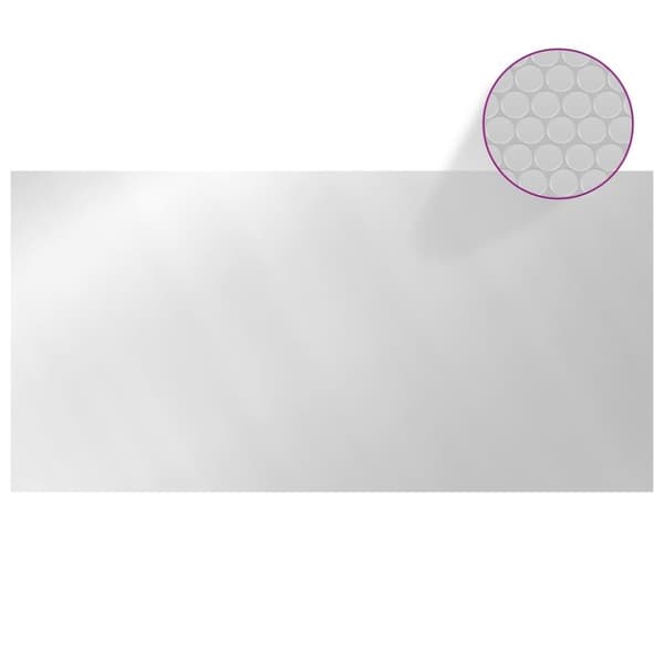 vidaXL Poolskydd silver 488x244 cm PE