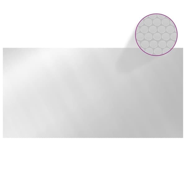 vidaXL Poolskydd silver 400x200 cm PE