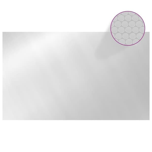 vidaXL Bassengtrekk rektangulært 500x300 cm PE sølv