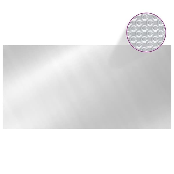 vidaXL Poolskydd silver 732x366 cm PE
