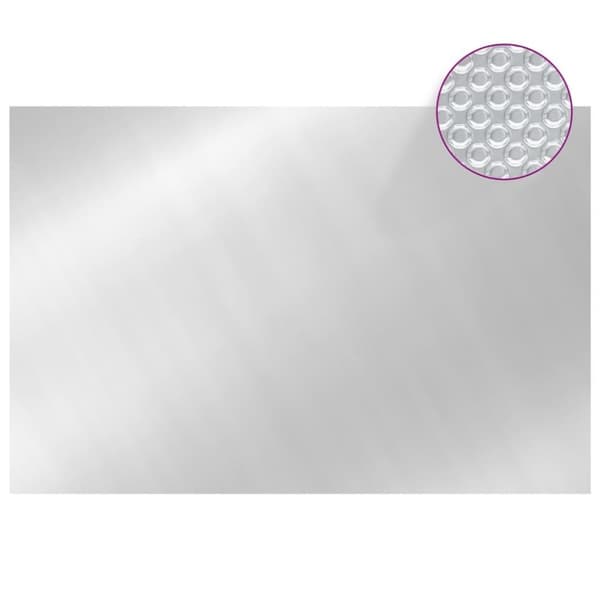 vidaXL poolovertræk 300x200 cm PE sølvfarvet