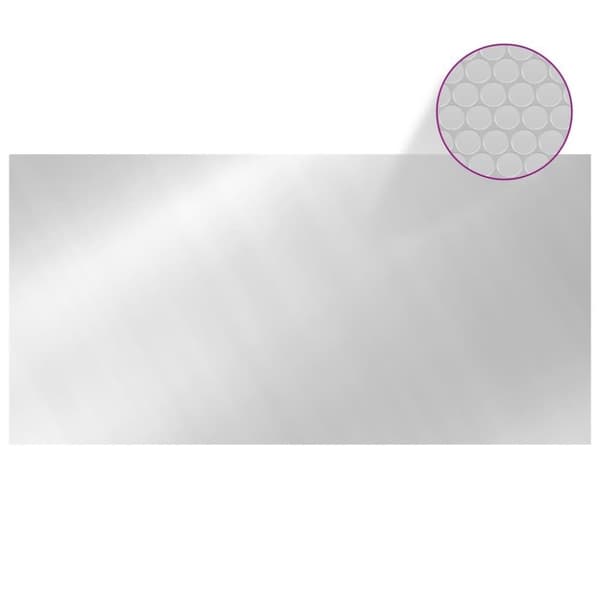 vidaXL Uima-altaan suoja hopea 549x274 cm PE