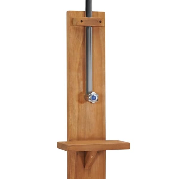 vidaXL Trädgårdsdusch 75x75x210 cm massiv teak