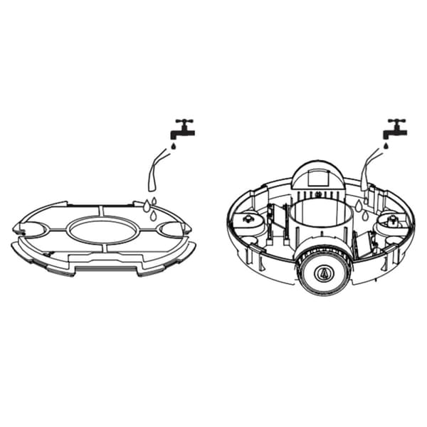 vidaXL Sladdlös poolrobot 27 W