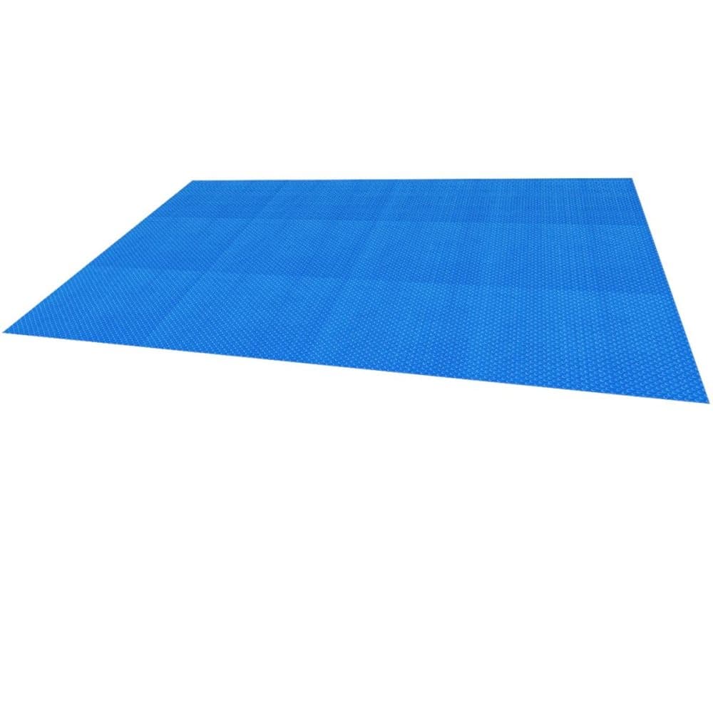 ECD Germany pool sol lock Square 6x4 m 400 um blå, PE bubbelplast, snabbare uppvärmning av vatten & lägre vattenavdunstning, Pool Solar