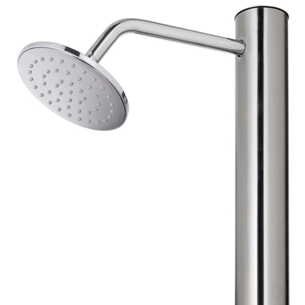 vidaXL Utedusch 215 cm rostfritt stål
