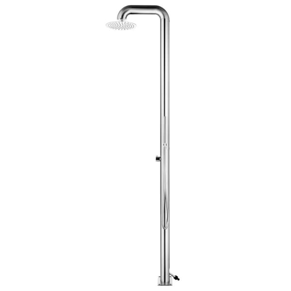 vidaXL Utedusch 225 cm rostfritt stål