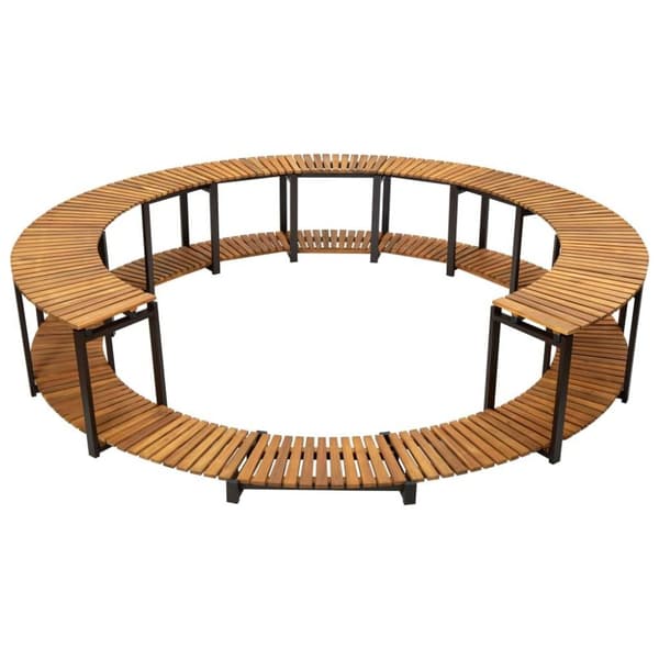vidaXL omkrans til spabad 273x53 cm massivt akacietræ