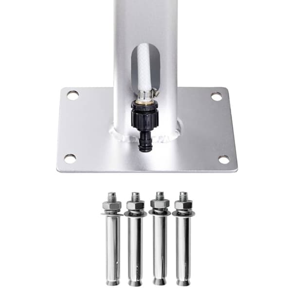 vidaXL Hagedusj med brunt dusjbrett 220 cm aluminium