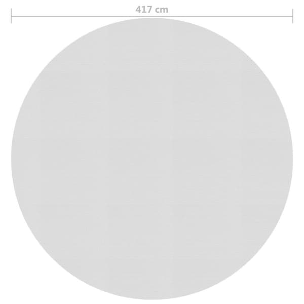 vidaXL Värmeduk för pool PE 417 cm grå