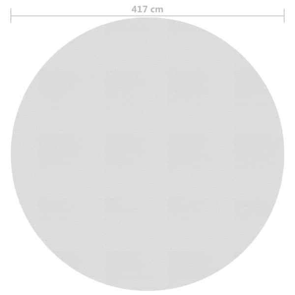 vidaXL Värmeduk för pool PE 417 cm grå